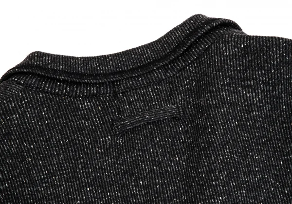 ジャンポールゴルチエ ファムJean Paul GAULTIER FEMME シルクコットンパイピングロングジャケット チャコール40 K-113905_015