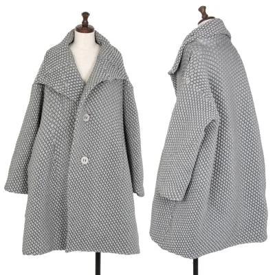 イッセイミヤケISSEY MIYAKE BUBBLE 3Dスチームストレッチデザインコート