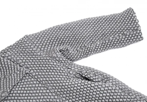 イッセイミヤケISSEY MIYAKE BUBBLE 3Dスチームストレッチデザインコート グレー2 K-113921_007