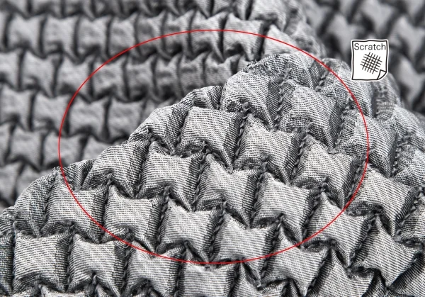 イッセイミヤケISSEY MIYAKE BUBBLE 3Dスチームストレッチデザインコート グレー2 K-113921_010