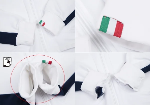 エンポリオ アルマーニ エアセッテEMPORIO ARMANI EA7 プリントトラックジャケット 白紺M K-113941_010