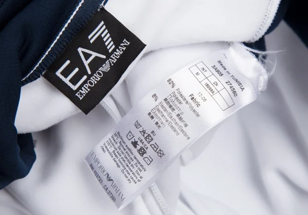 エンポリオ アルマーニ エアセッテEMPORIO ARMANI EA7 プリントトラックジャケット 白紺M K-113941_019