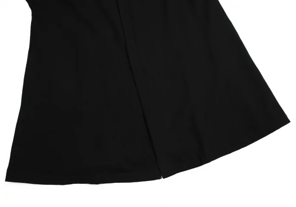 リミフゥLIMI feu ギャザーワイドカラーウールジップコート 黒S K-113952_008