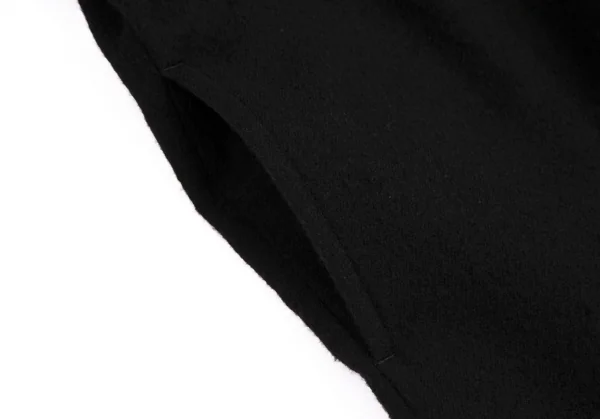 リミフゥLIMI feu ギャザーワイドカラーウールジップコート 黒S K-113952_009