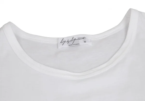 ヨウジヤマモト プールオムYohji Yamamoto POUR HOMME スリットロングTシャツ 白3 K-113960_004