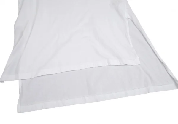 ヨウジヤマモト プールオムYohji Yamamoto POUR HOMME スリットロングTシャツ 白3 K-113960_006