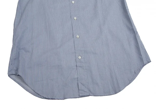 アルマーニコレツィオーニARMANI COLLEZIONI オルタネイトストライプスナップダウンシャツ 白青グレー38 K-113976_010