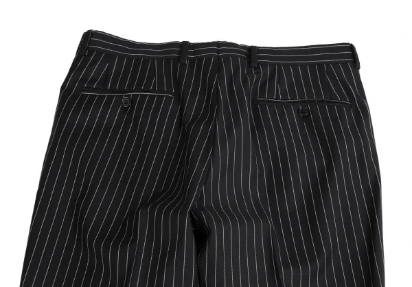 アルマーニコレツィオーニARMANI COLLEZIONI METROPOLITAN チョークストライプウール2Bセットアップスーツ 黒46 K-113980_016
