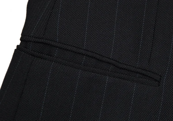 アルマーニコレツィオーニARMANI COLLEZIONI シャドーストライプ2Bウールシルクジャケット 黒50 K-113981_011
