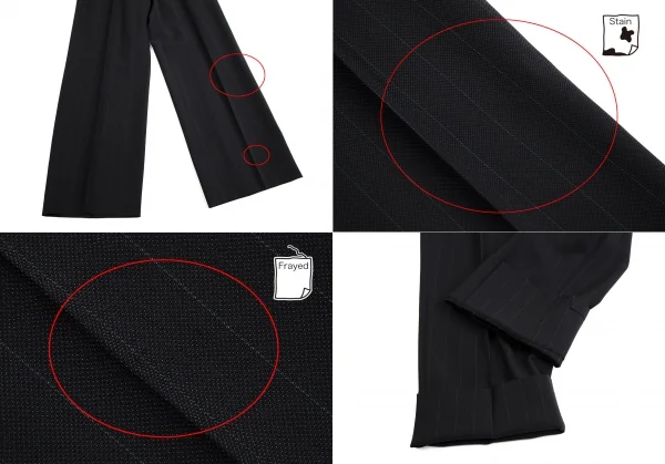 アルマーニコレツィオーニARMANI COLLEZIONI シャドーストライプウールシルクセットアップスーツ 黒50 K-113983_014