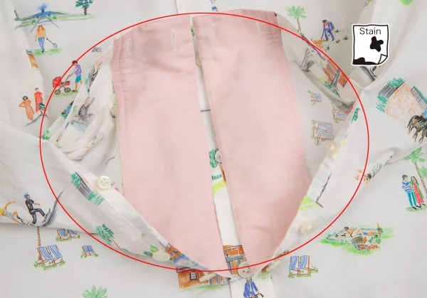 ポールスミスPaul Smith コットンアクティビティ総柄プリントシャツ 白他42 K-113989_008