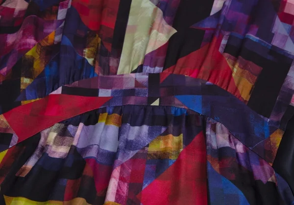 ポールスミス ブラックPaul Smith BLACK グラフィックプリント切替ノースリーブワンピース マルチ38 K-113990_007