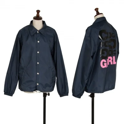 コムデギャルソン ガールCOMME des GARCONS GIR バックロゴプリントコーチジャケット