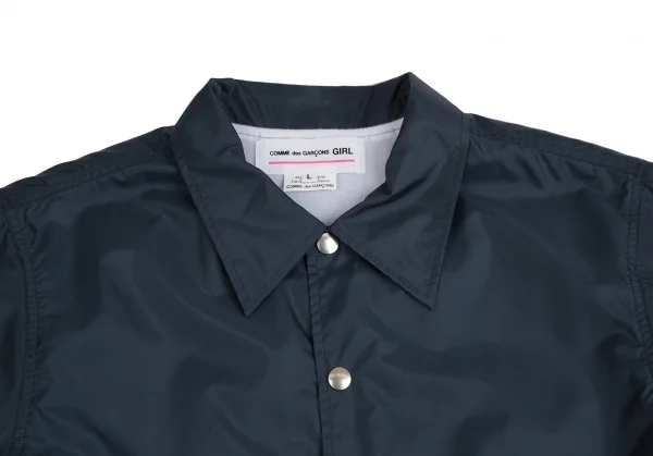コムデギャルソン ガールCOMME des GARCONS GIR バックロゴプリントコーチジャケット 紺L K-113992_003