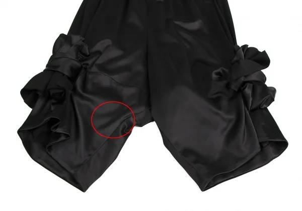 コムデギャルソンCOMME des GARCONS サテンビッグリボンペンギンサルエルパンツ 黒S K-113997_005