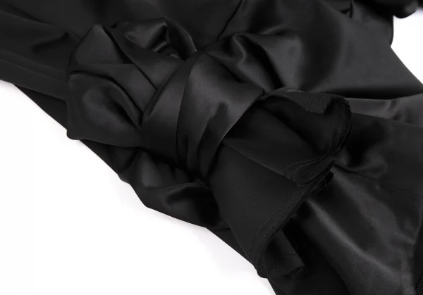 コムデギャルソンCOMME des GARCONS サテンビッグリボンペンギンサルエルパンツ 黒S K-113997_007