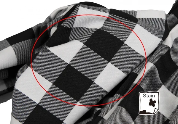 コムデギャルソンCOMME des GARCONS ビッグリボン装飾ブロックチェックスカート 白黒S K-113998_015