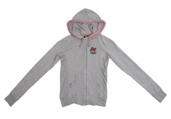 D&G Hood Velor Trimming Zip Up Hoodie K-113999_002