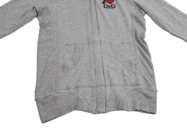 D&G Hood Velor Trimming Zip Up Hoodie K-113999_008