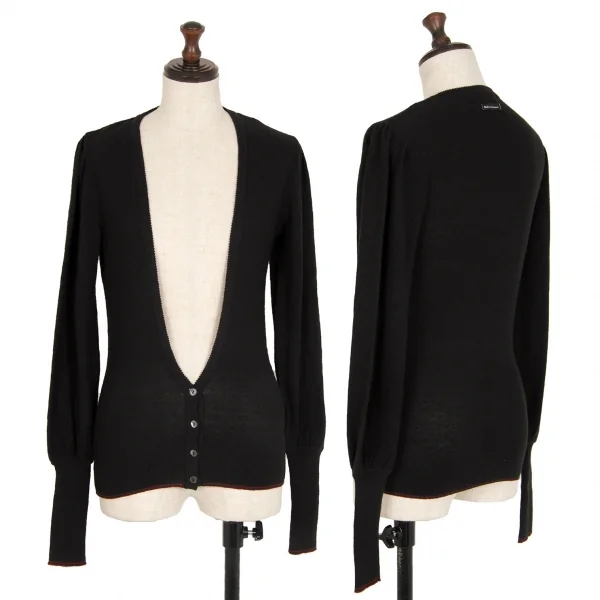 ディーアンドジーD&G ロングリブニットカーディガン 黒XS K-114000_001