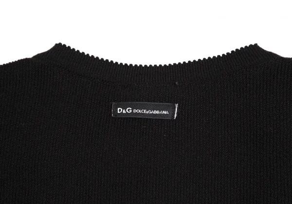 ディーアンドジーD&G ロングリブニットカーディガン 黒XS K-114000_011