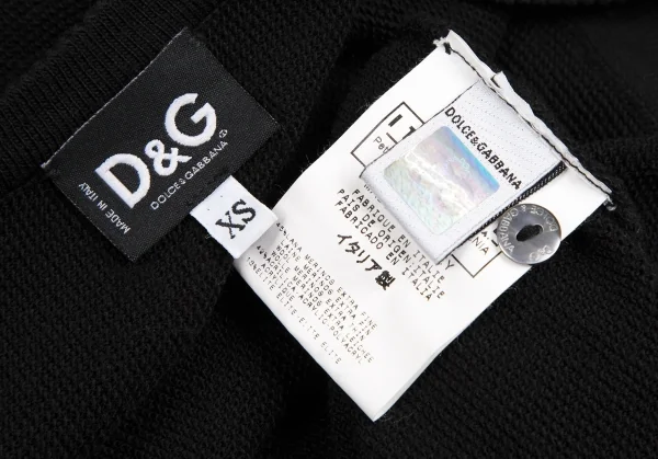 ディーアンドジーD&G ロングリブニットカーディガン 黒XS K-114000_013