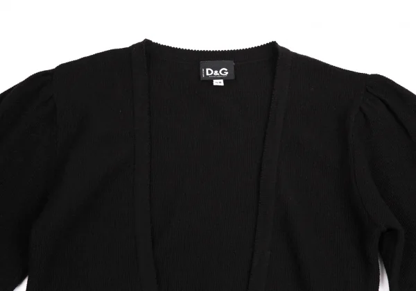 ディーアンドジーD&G ロングリブニットカーディガン 黒XS K-114000_003