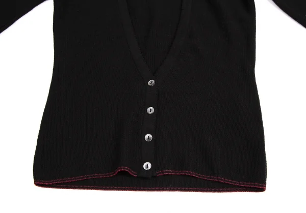 ディーアンドジーD&G ロングリブニットカーディガン 黒XS K-114000_007