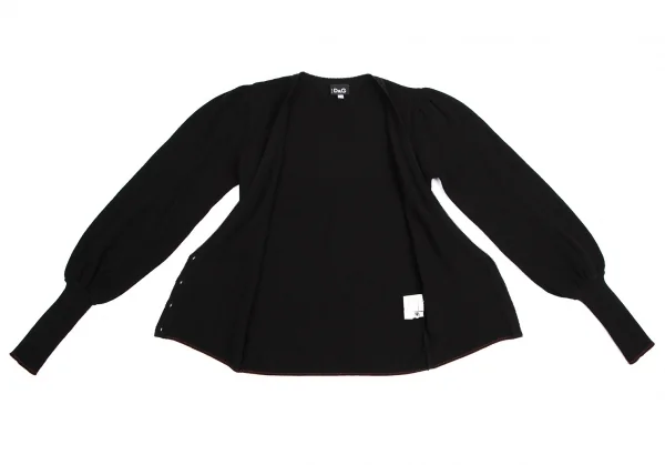 ディーアンドジーD&G ロングリブニットカーディガン 黒XS K-114000_009