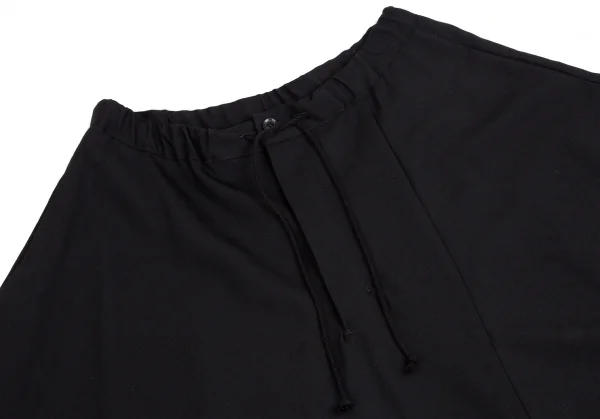 ビーヨウジヤマモトB Yohji Yamamoto ウールギャバカットオフデザインサルエルサンカクパンツ 黒1 K-114014_003