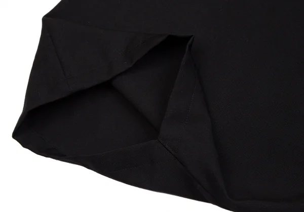 ビーヨウジヤマモトB Yohji Yamamoto ウールギャバカットオフデザインサルエルサンカクパンツ 黒1 K-114014_009