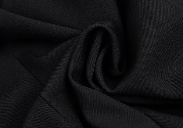 ヨウジヤマモト ノアールYohji Yamamoto NOIR ウールギャバプリーツハーフラップサルエルパンツ 黒1 K-114015_013