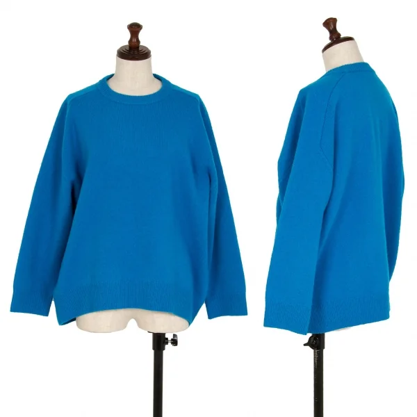 ビューティーアンドユース ユナイテッドアローズBEAUTY & YOUTH UNITED ARROWS カシミヤ混クルーネックニットセーター 青M K-114032_001