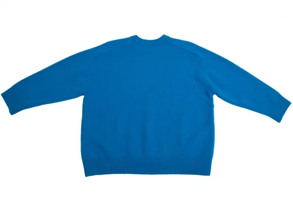 ビューティーアンドユース ユナイテッドアローズBEAUTY & YOUTH UNITED ARROWS カシミヤ混クルーネックニットセーター 青M K-114032_009