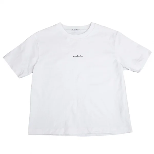 アクネストゥディオスAcne Studios クルーネックロゴTシャツ 白XS (K 