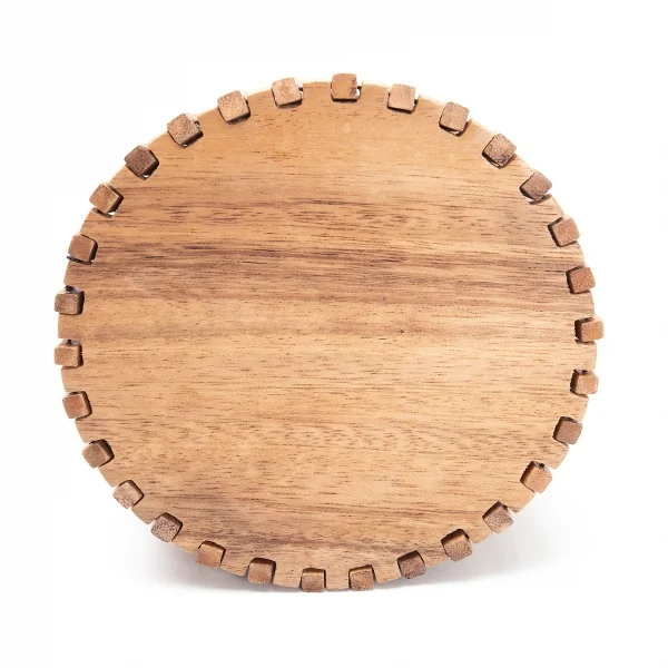 ヴィオラドーロVIOLAd'ORO バッファローホーンウッドコンビハンドバッグ 黒ナチュラル K-114038_005