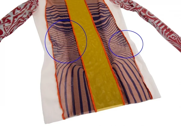 ジャンポールゴルチエ ファムJean Paul GAULTIER FEMME プリント切替パワーネットカットソー マルチ40 K-114040_011