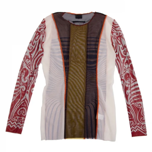 ジャンポールゴルチエ ファムJean Paul GAULTIER FEMME プリント切替パワーネットカットソー マルチ40 K-114040_015