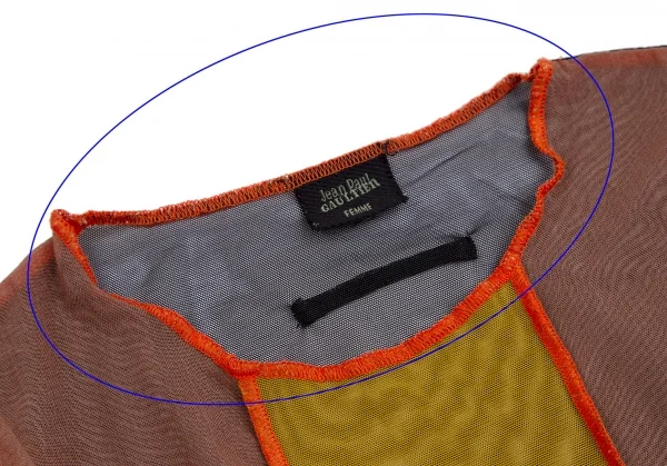ジャンポールゴルチエ ファムJean Paul GAULTIER FEMME プリント切替パワーネットカットソー マルチ40 K-114040_006