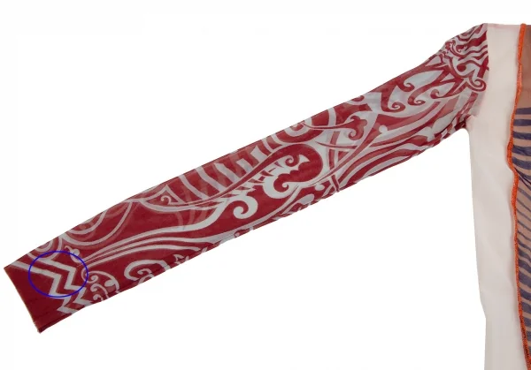 ジャンポールゴルチエ ファムJean Paul GAULTIER FEMME プリント切替パワーネットカットソー マルチ40 K-114040_008