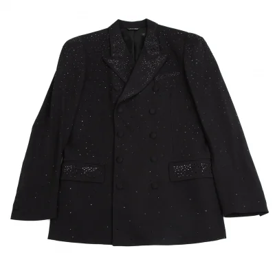 ジャンポールゴルチエ オムJean Paul GAULTIER HOMME ビジュー装飾ダブルブレストジャケット