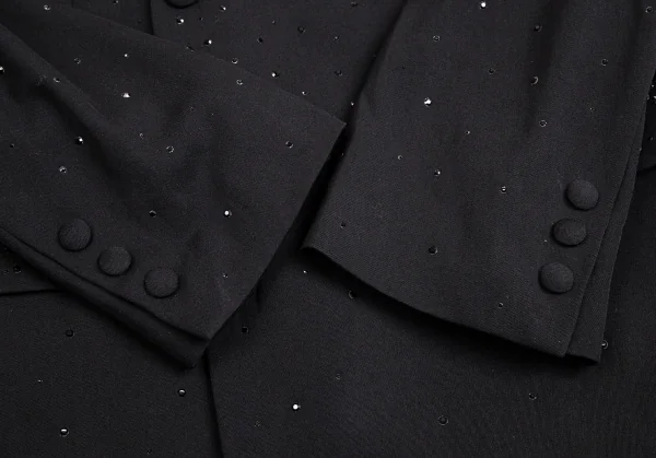ジャンポールゴルチエ オムJean Paul GAULTIER HOMME ビジュー装飾ダブルブレストジャケット 黒50 K-114051_004