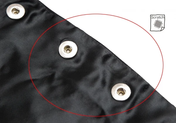 ジャンポールゴルチエ オムJean Paul GAULTIER HOMME ビジュー装飾ニット切替ジレベスト 黒50 K-114052_012