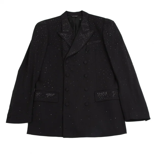 ジャンポールゴルチエ オムJean Paul GAULTIER HOMME ビジュー装飾スリーピースセットアップ 黒50/50/52 K-114054_002