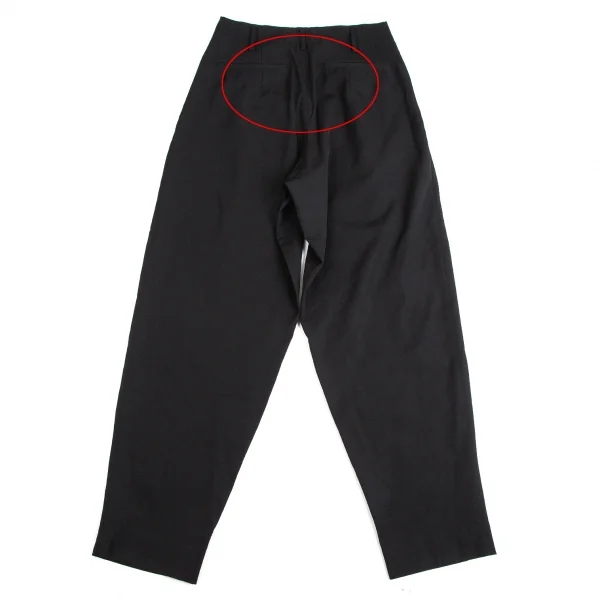 Yohji Yamamoto POUR HOMME Wool Gabardine Tuck Pants K-114063_010