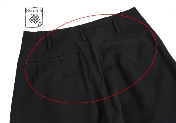 Yohji Yamamoto POUR HOMME Wool Gabardine Tuck Pants K-114063_011