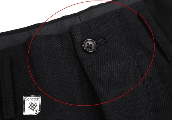 Yohji Yamamoto POUR HOMME Wool Gabardine Tuck Pants K-114063_004