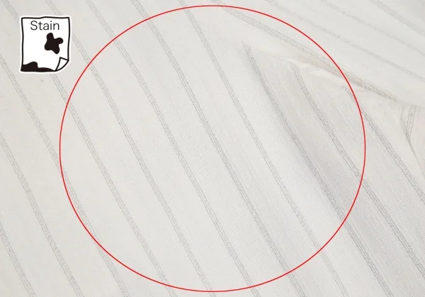 ヨウジヤマモト プールオムYohji Yamamoto POUR HOMMEレーヨンストライプテーパードパンツ 白M K-114068_008