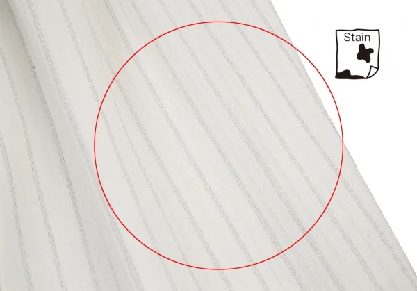 ヨウジヤマモト プールオムYohji Yamamoto POUR HOMMEレーヨンストライプテーパードパンツ 白M K-114068_009