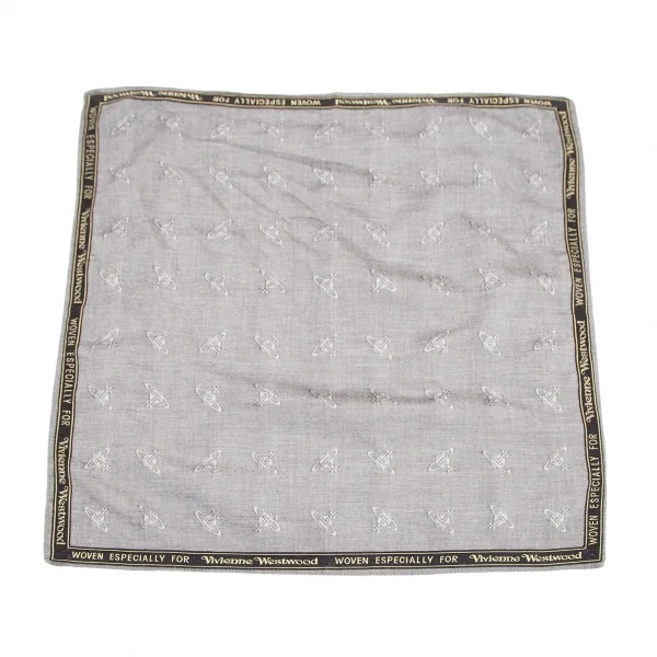 ヴィヴィアンウエストウッドVivienne Westwood オーブ柄ハンカチ グレー K-114091_001